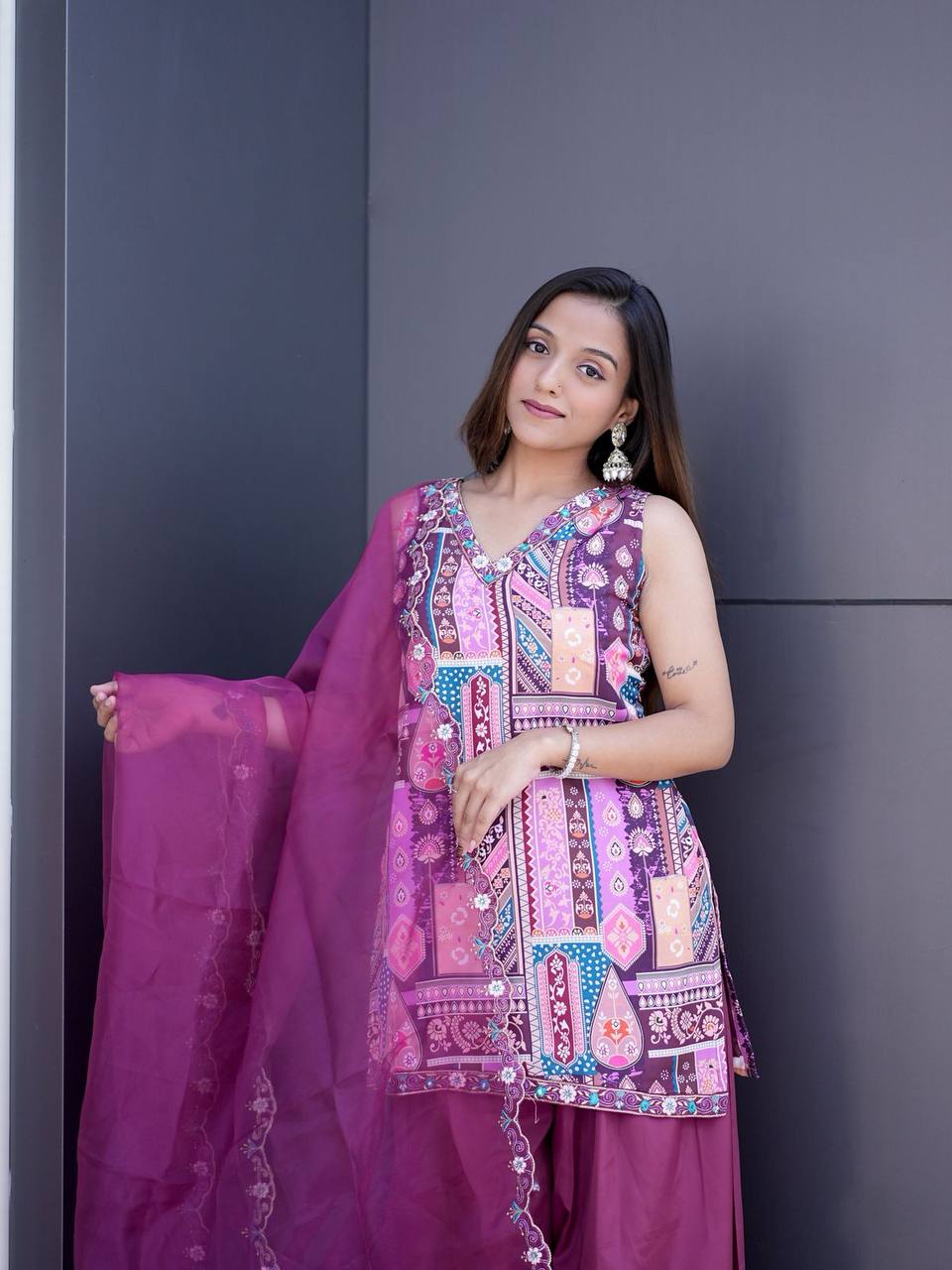 Block Print Kurti Pant Set | Handcrafted Traditional Wear