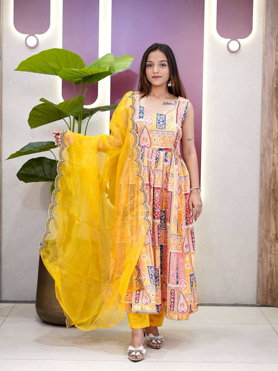 Rayon Kurti with Straight Pant | Office & Casual Ethnic Wear