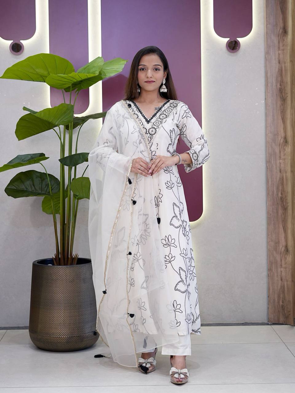 Designer Kurti with Palazzo | Trendy Indo-Western Fusion Wear