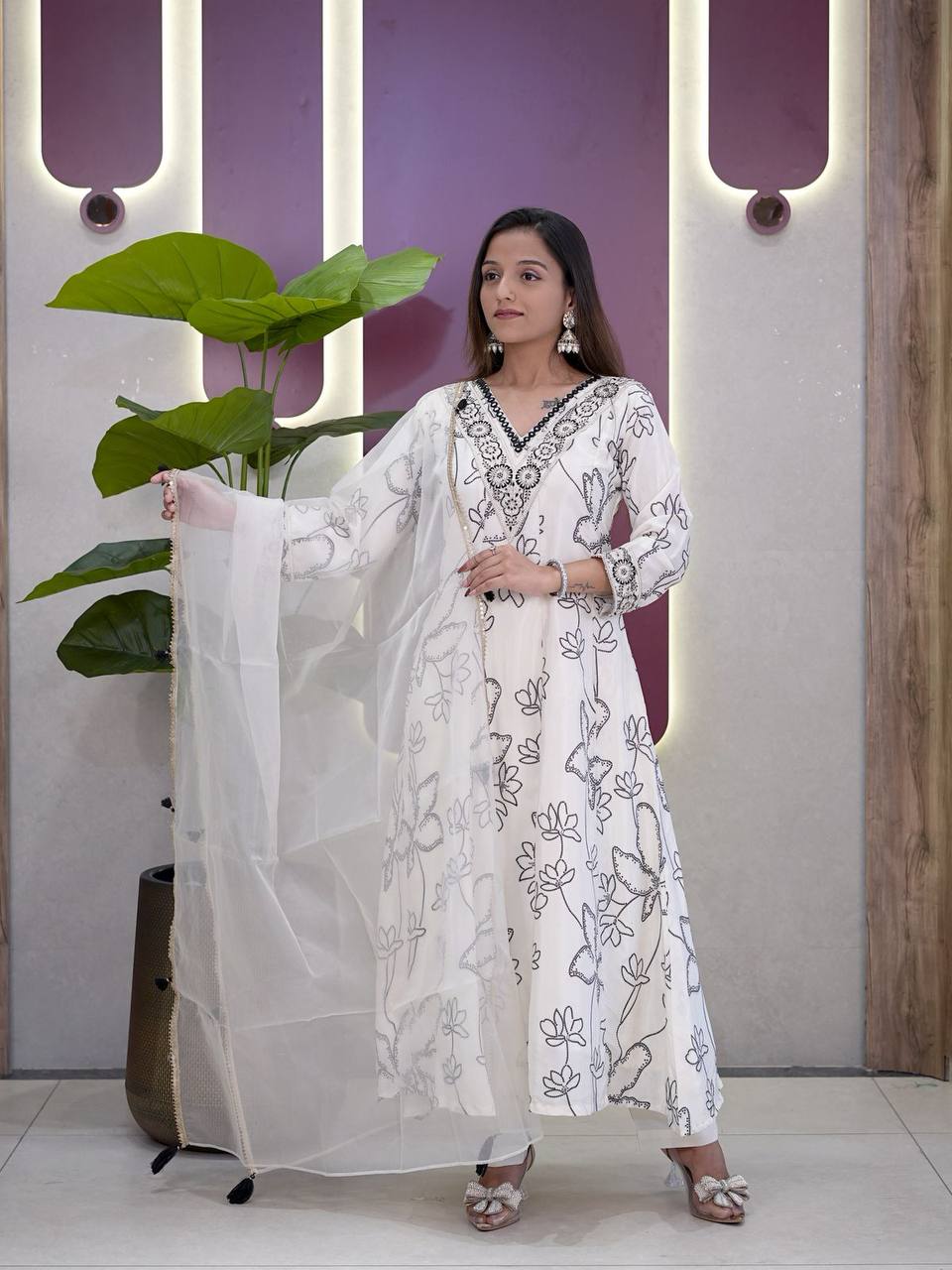 Designer Kurti with Palazzo | Trendy Indo-Western Fusion Wear
