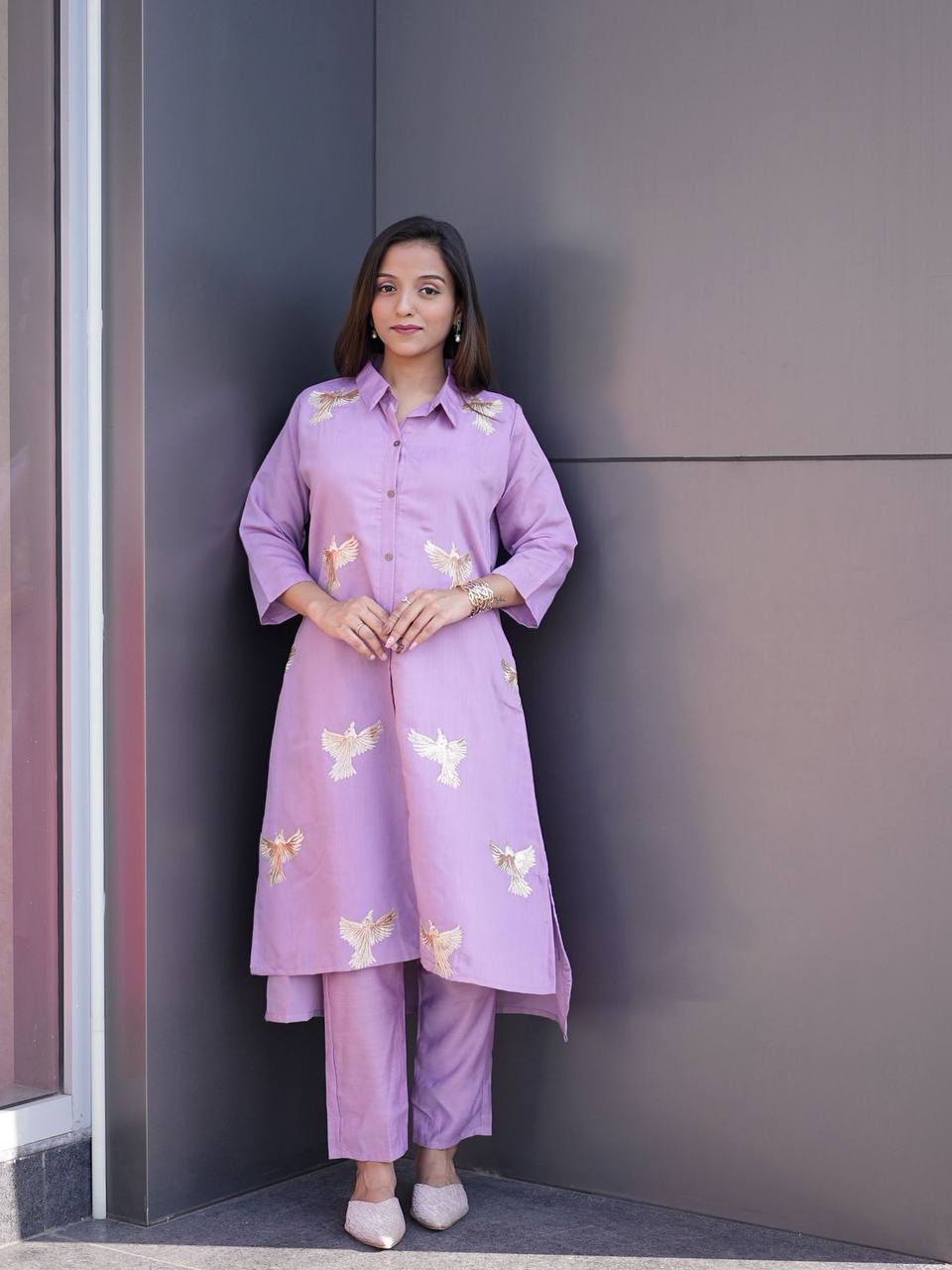 Cotton Anarkali Kurti Pant Set | Festive & Party Ethnic Wear