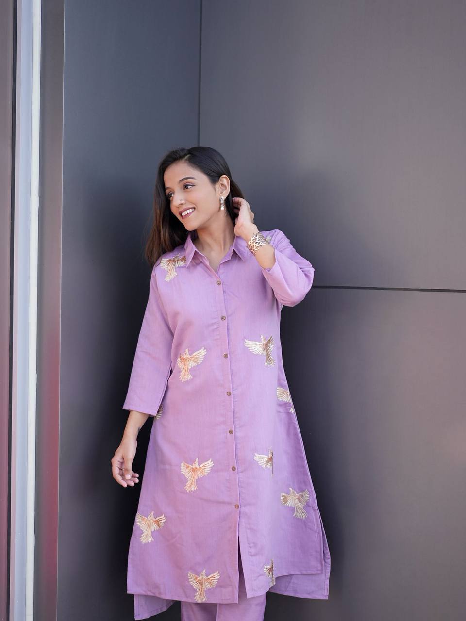 Cotton Anarkali Kurti Pant Set | Festive & Party Ethnic Wear
