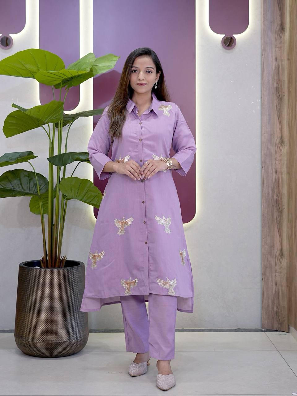 Cotton Anarkali Kurti Pant Set | Festive & Party Ethnic Wear