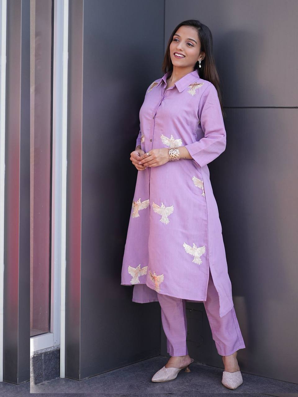 Cotton Anarkali Kurti Pant Set | Festive & Party Ethnic Wear