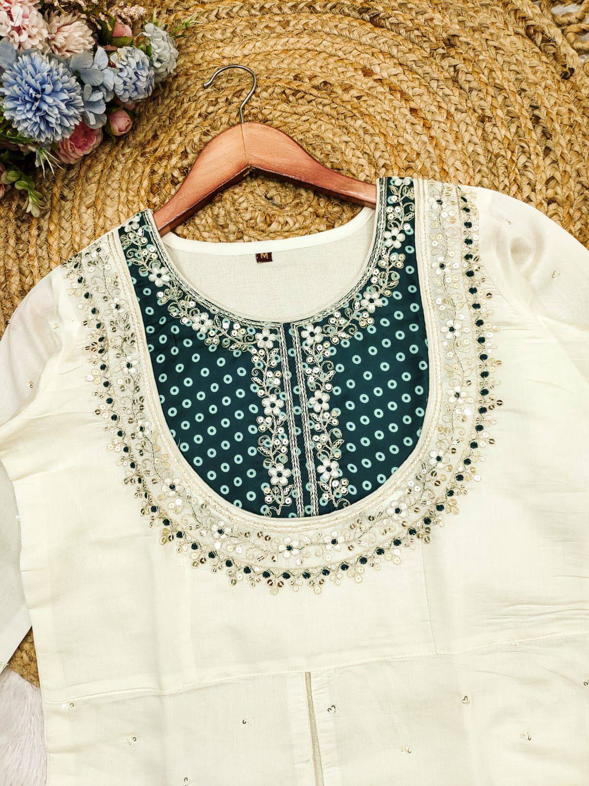 Solid Color Kurti Pant Set | Minimalist Elegant Daily Wear
