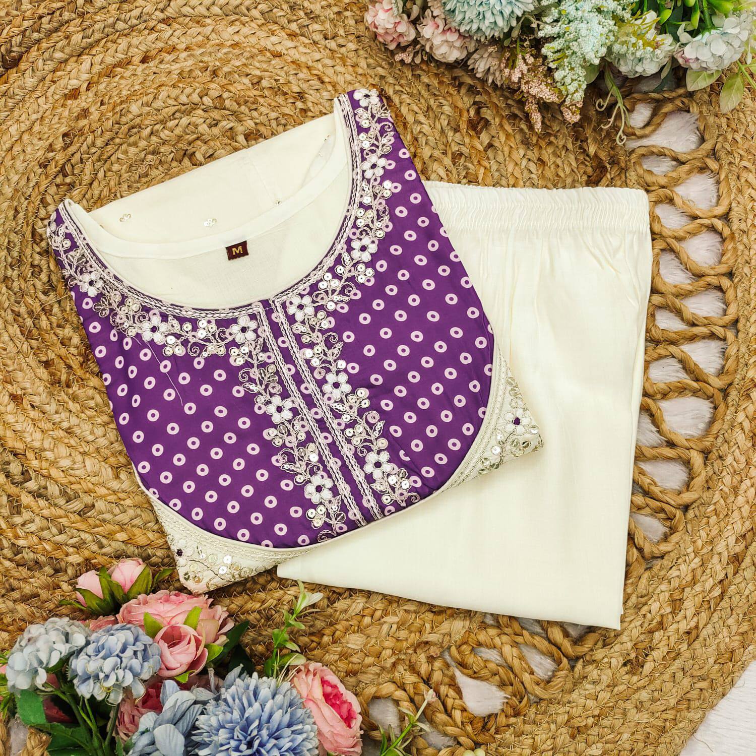 Georgette Kurti with Pant | Graceful Party & Function Wear