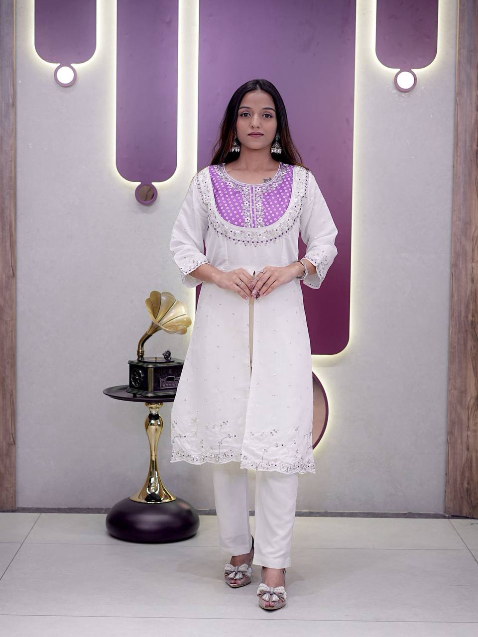 Floral Printed Kurti Pant Set | Casual & Festive Ethnic Wear