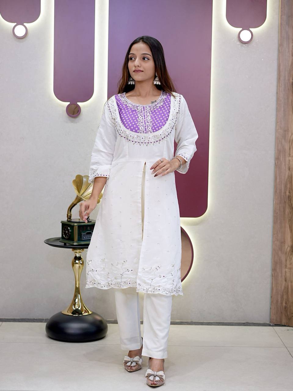 Floral Printed Kurti Pant Set | Casual & Festive Ethnic Wear