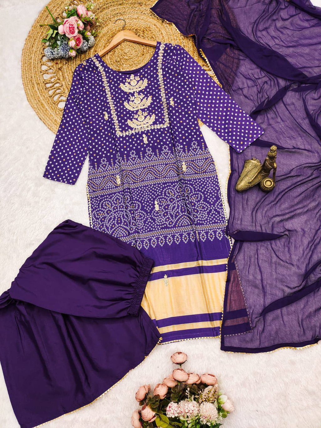 Designer Kurti with Palazzo | Trendy Indo-Western Fusion Wear