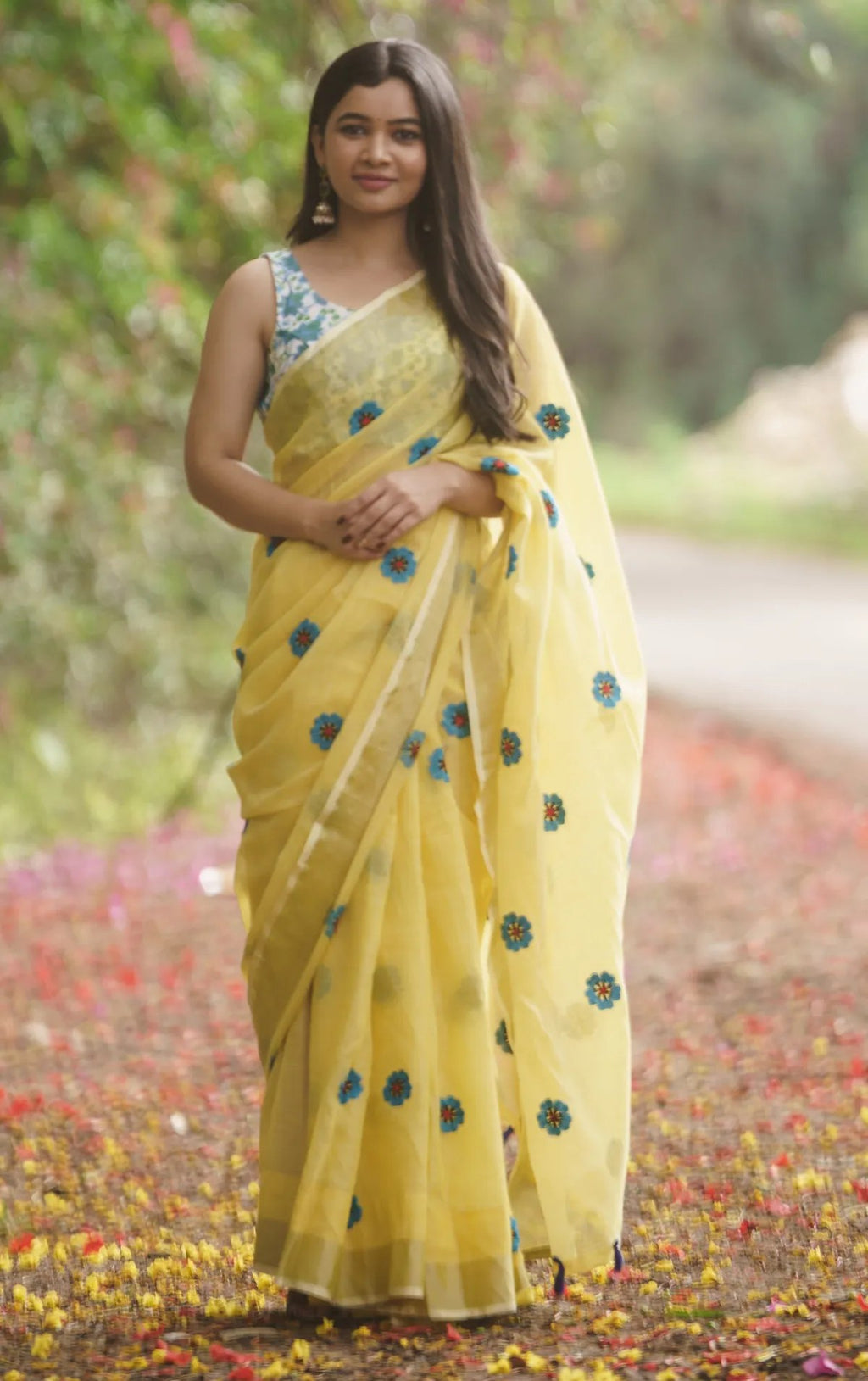 Konrad Cotton Saree with Temple Border | Tamil Nadu Tradition