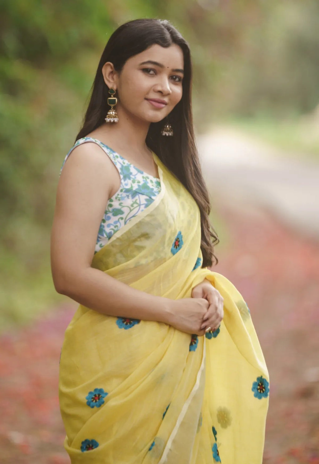 Konrad Cotton Saree with Temple Border | Tamil Nadu Tradition