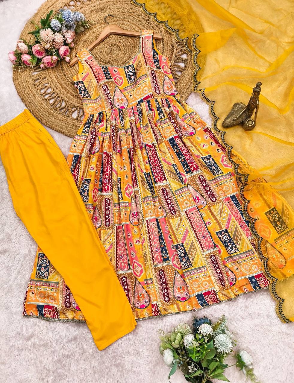 Tie Dye Kurti with Pant | Boho Casual Ethnic Fashion Wear